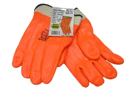Majestic 3370G Orange PVC Dipped Gloves Gritty Finish Foam Lined Knit —  Global Construction Supply