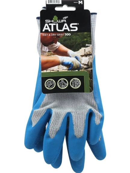 Tacoma Screw Products  Showa Atlas Insulated Non-Slip Work Gloves — Rubber  Palm Coating, X-Large